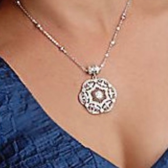 Esposito Diamonique smart snap Sterling necklace - Picture 3 of 14